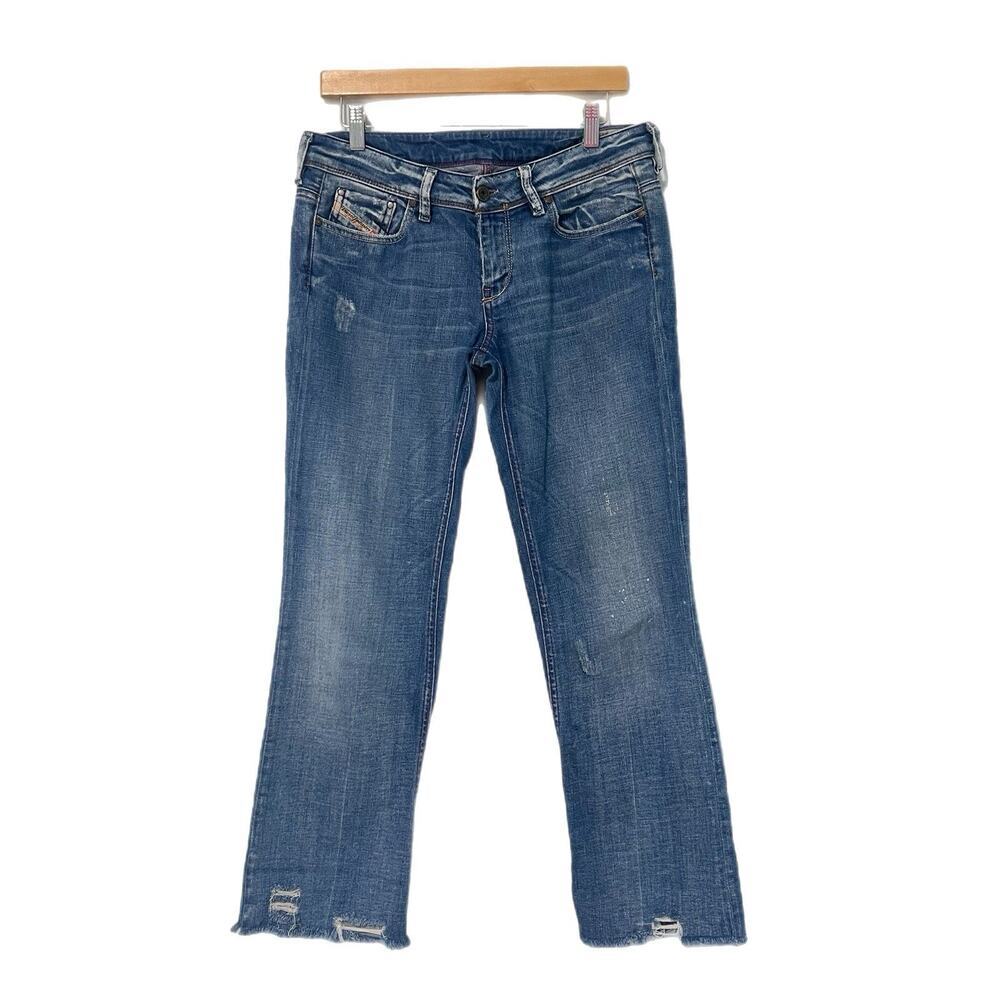 Diesel Bebel Jeans Mens 31X30 Blue Denim Straight Leg Low Rise Made In Italy